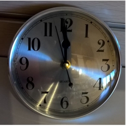 130 mm Clock Fit up Chrome Arabic